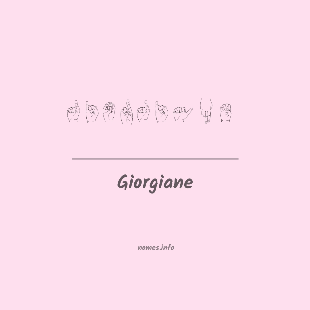 Giorgiane em Libras