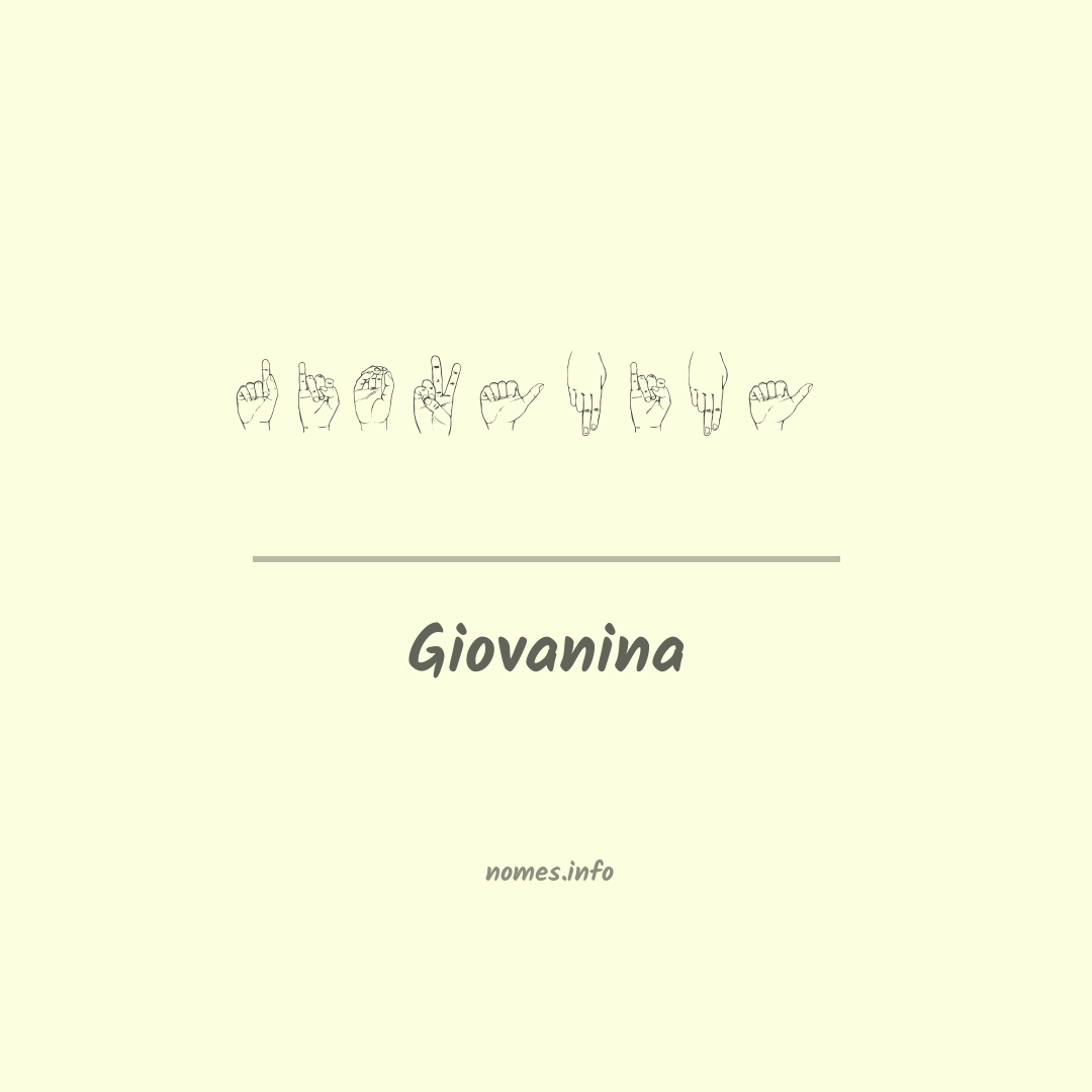 Giovanina em Libras