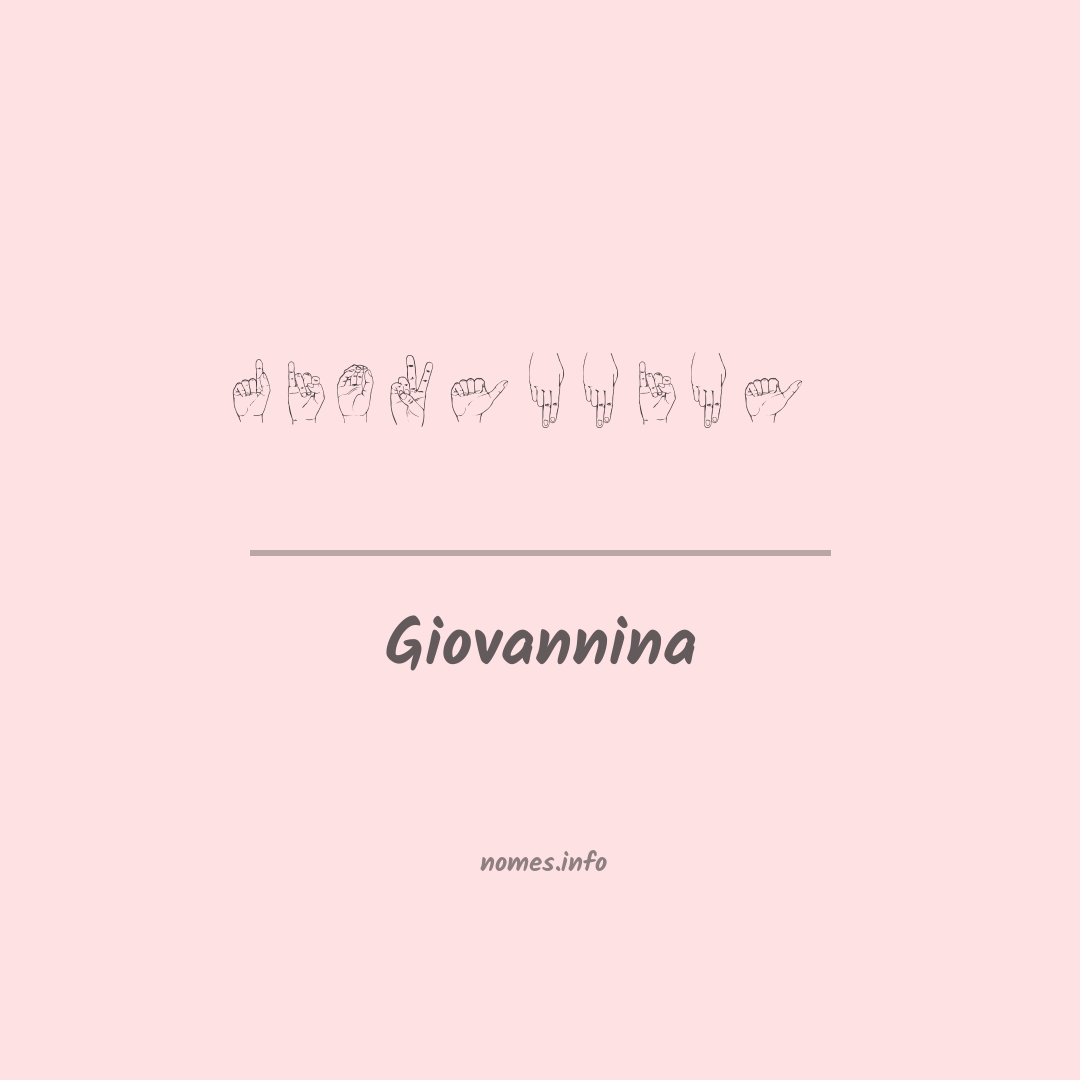 Giovannina em Libras