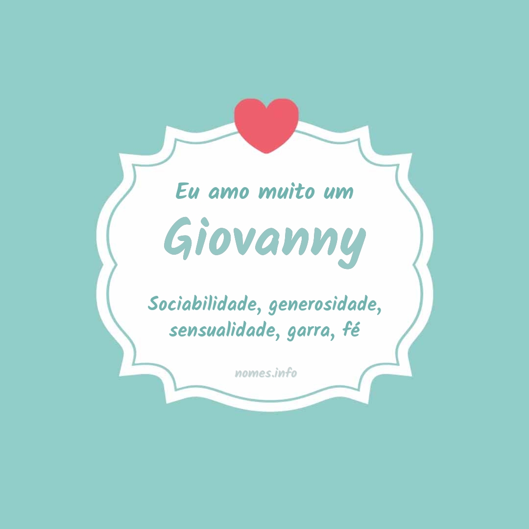 Eu amo muito Giovanny