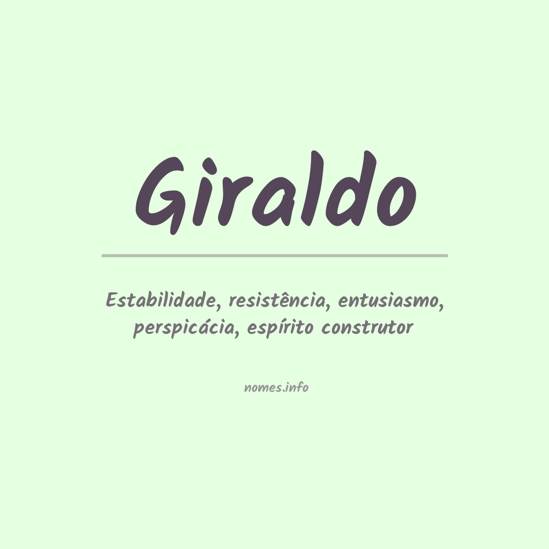 Significado do nome Giraldo