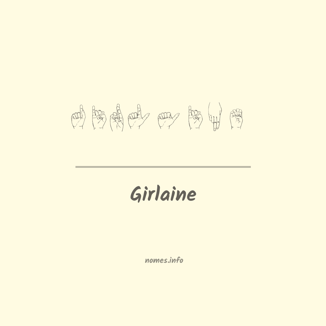 Girlaine em Libras