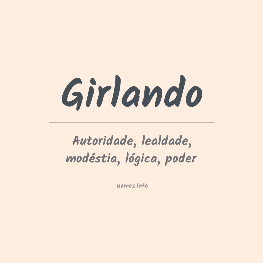 Significado do nome Girlando