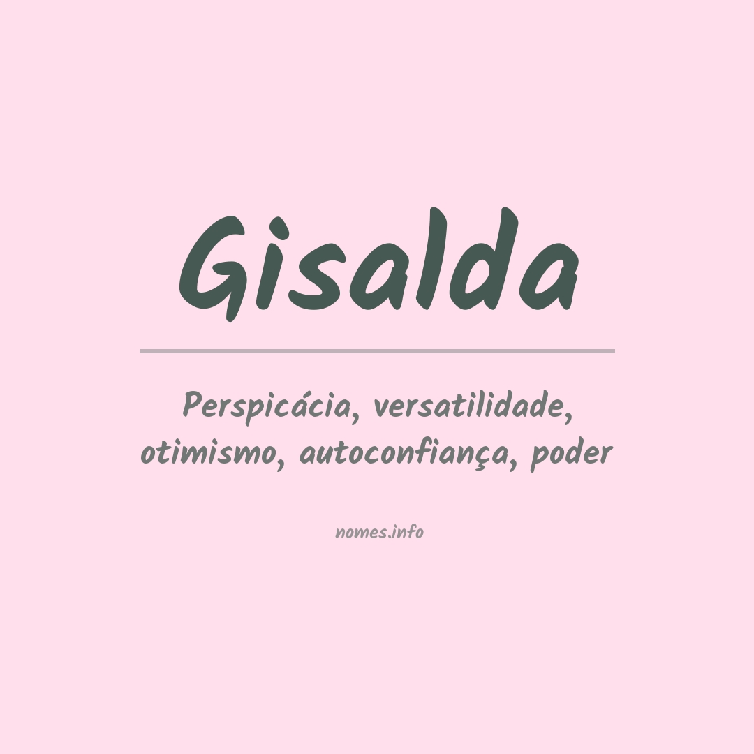 Significado do nome Gisalda