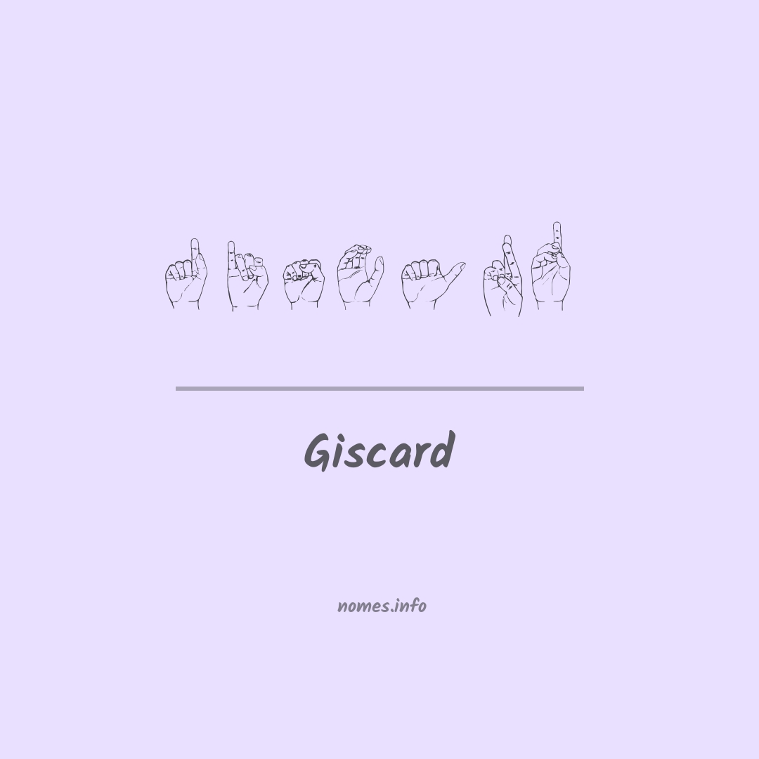 Giscard em Libras