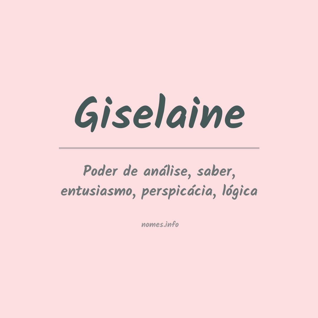 Significado do nome Giselaine