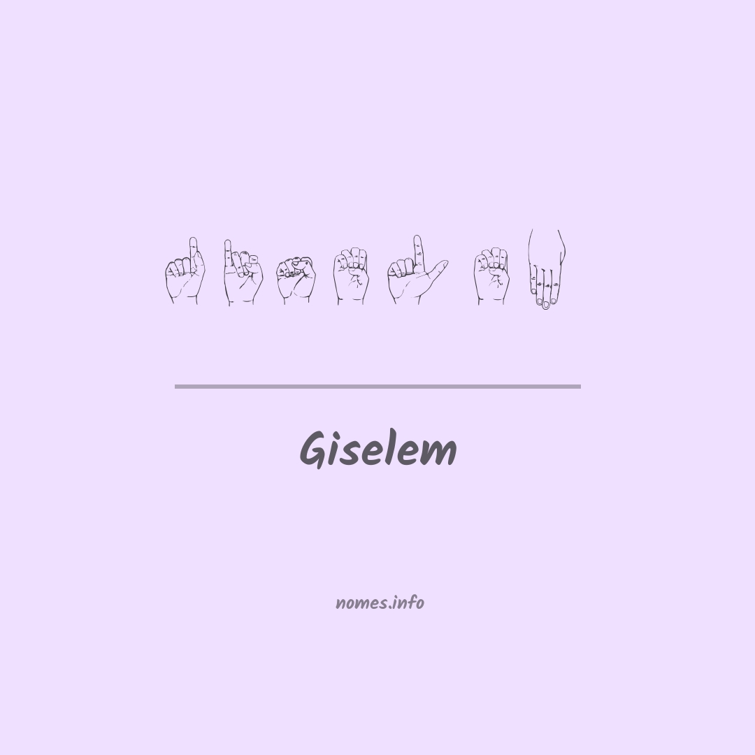 Giselem em Libras