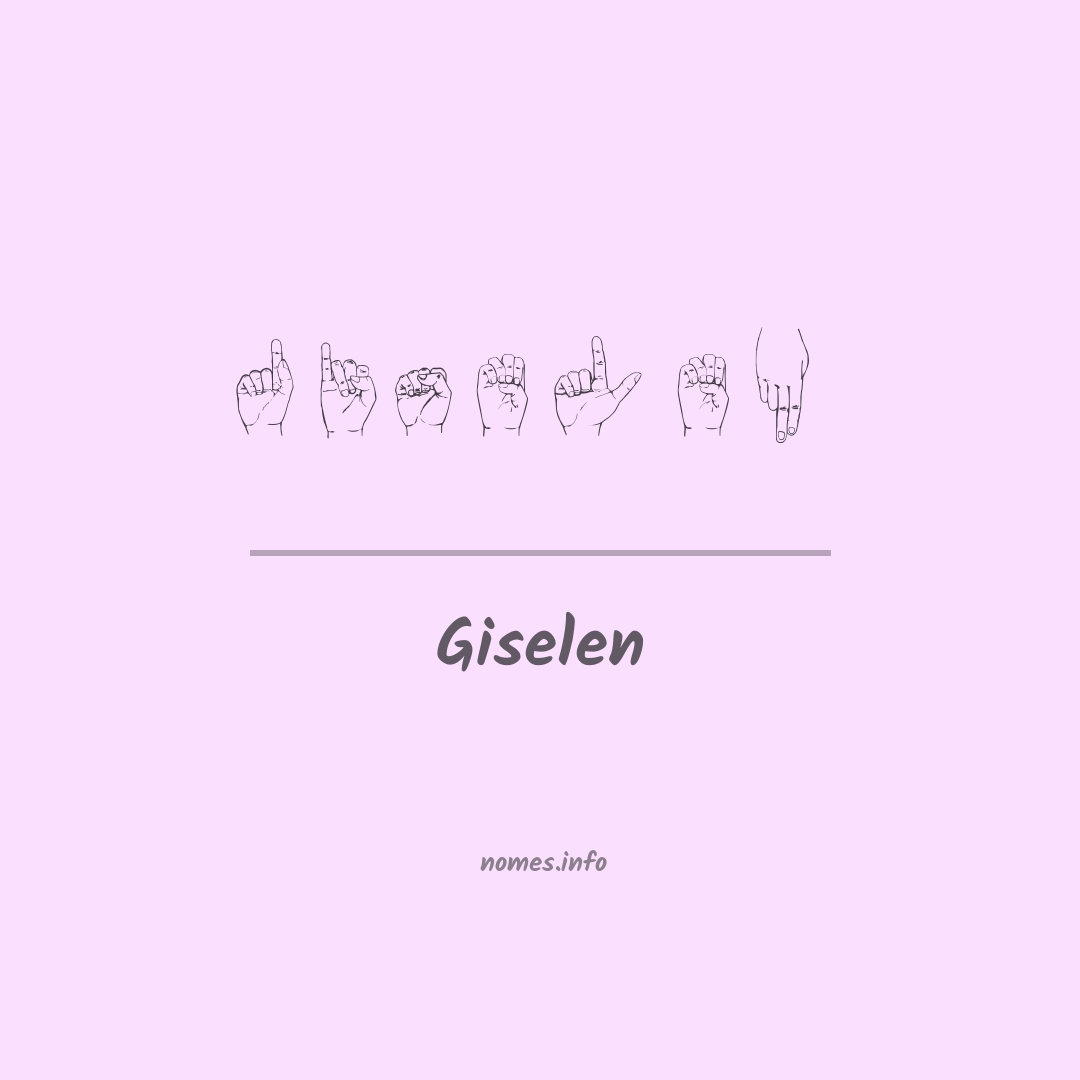 Giselen em Libras