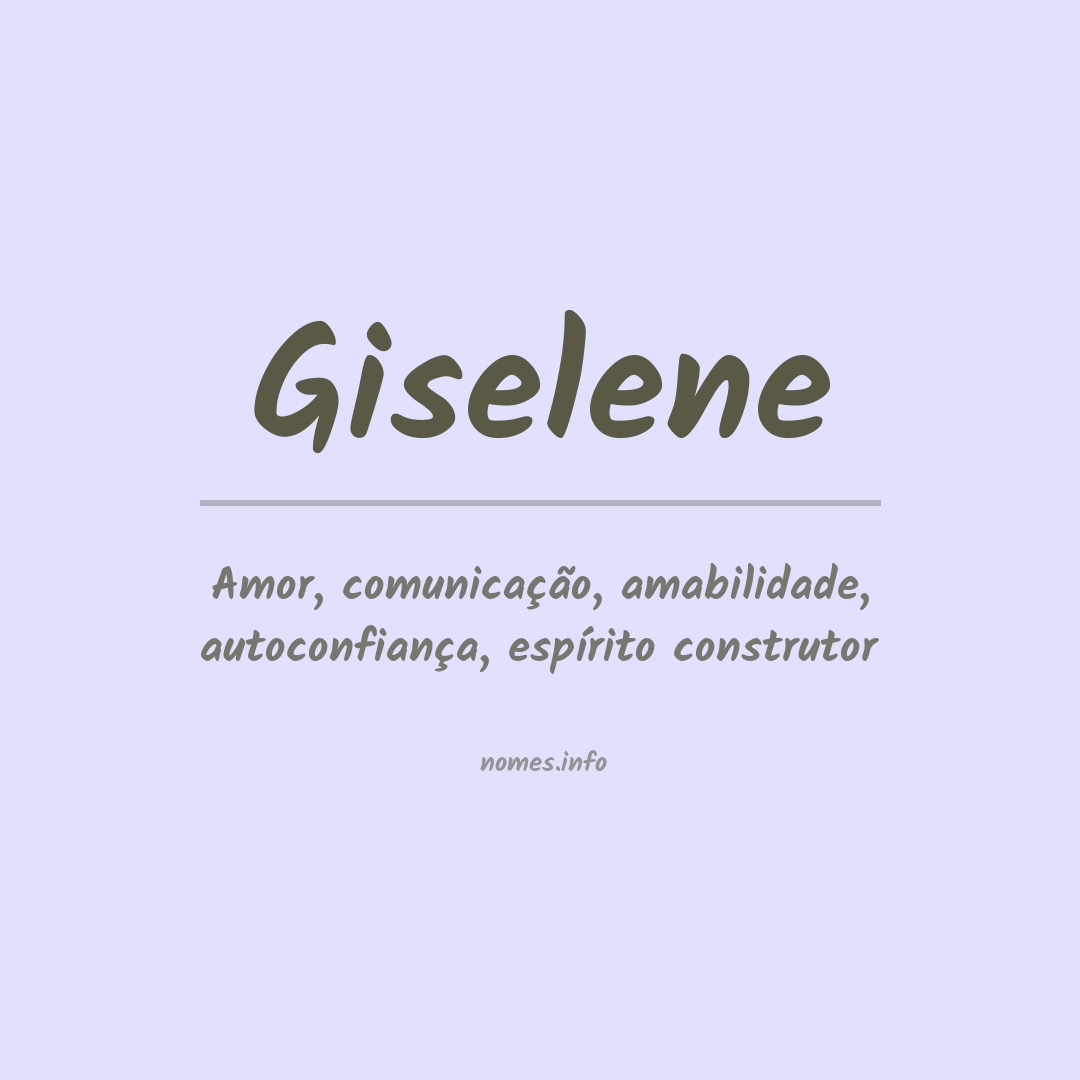 Significado do nome Giselene