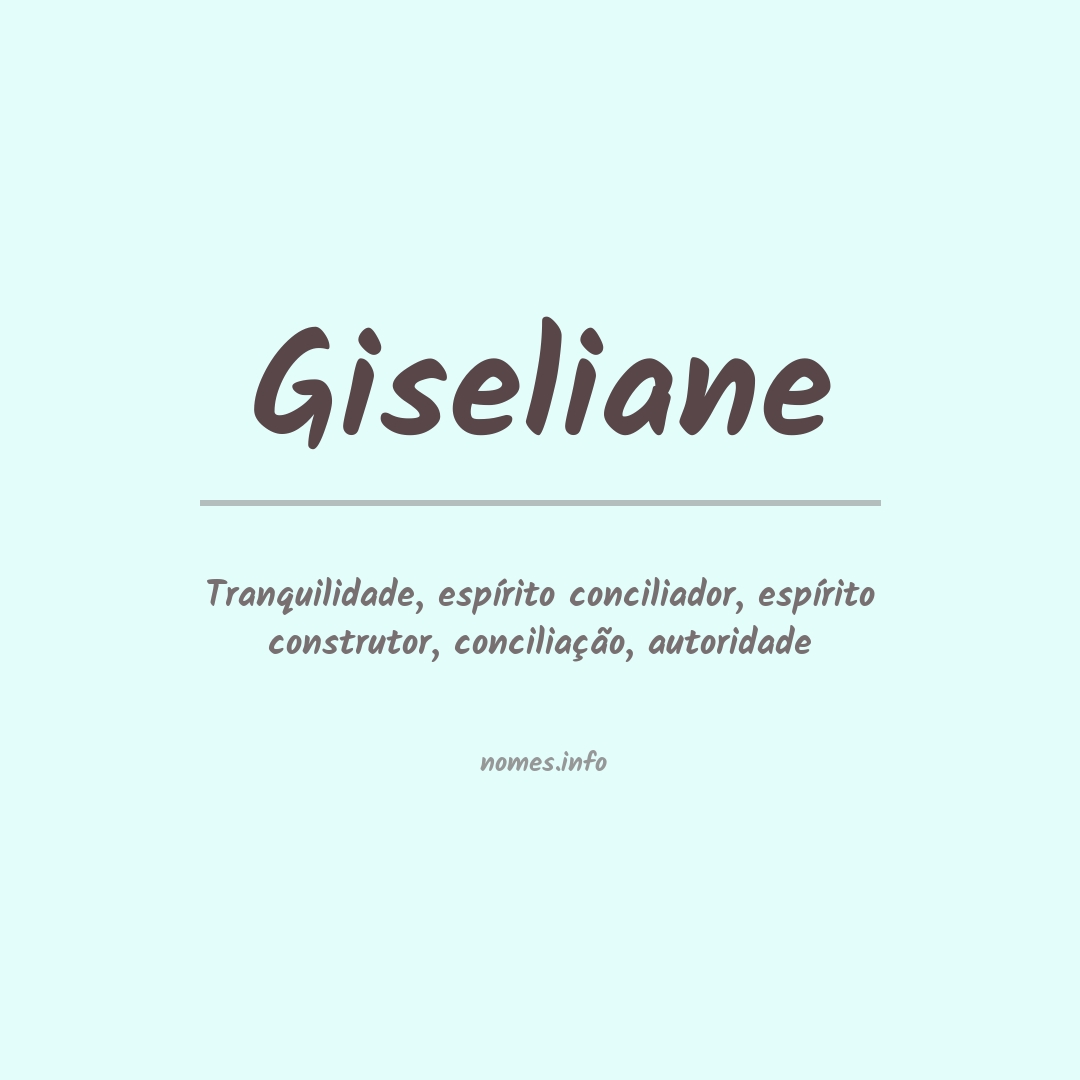 Significado do nome Giseliane