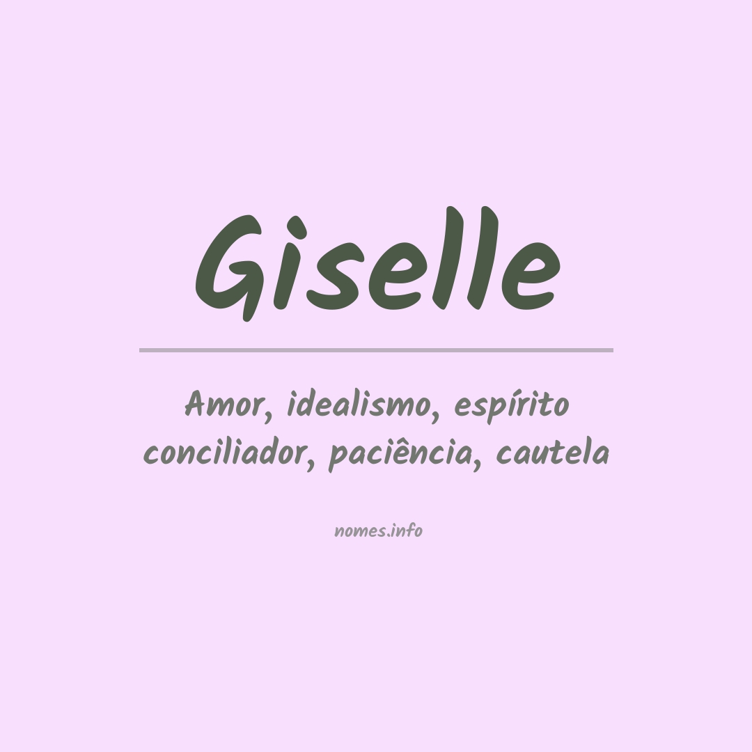 Significado do nome Giselle