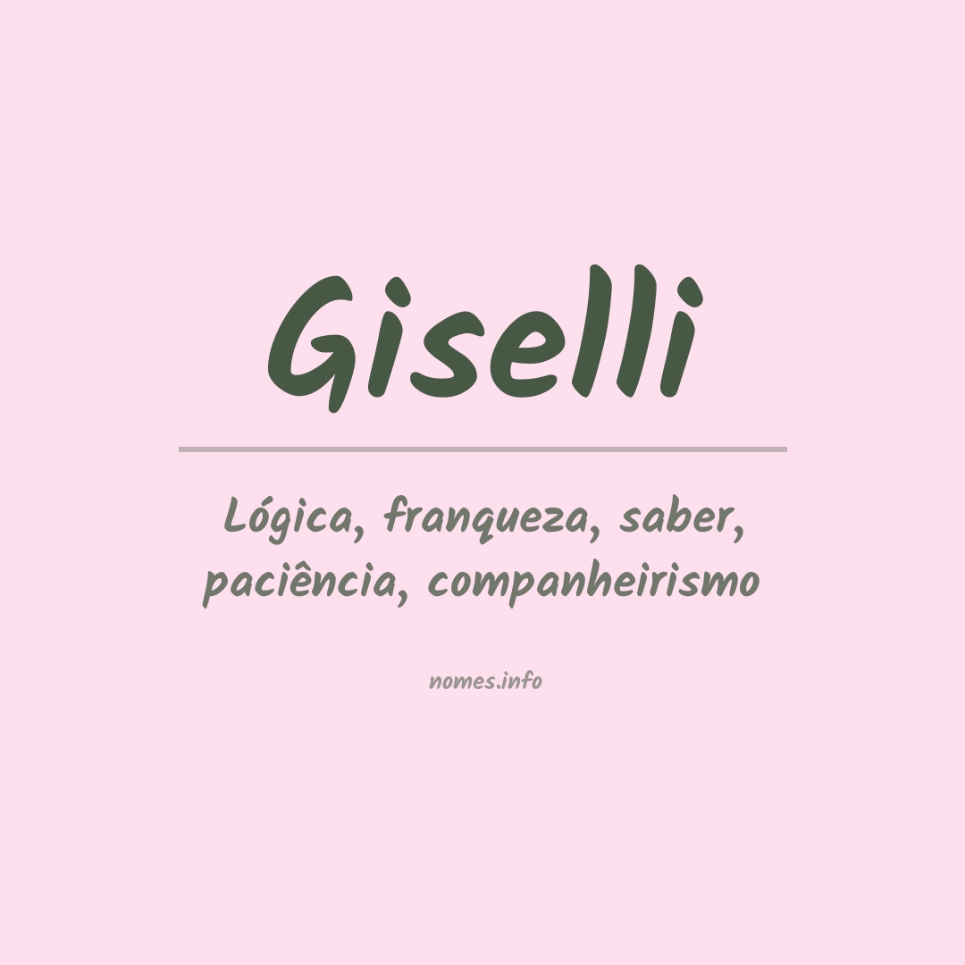 Significado do nome Giselli