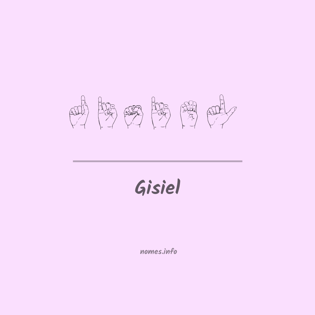 Gisiel em Libras