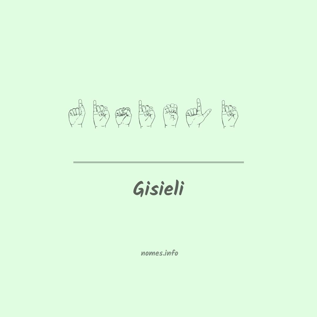 Gisieli em Libras