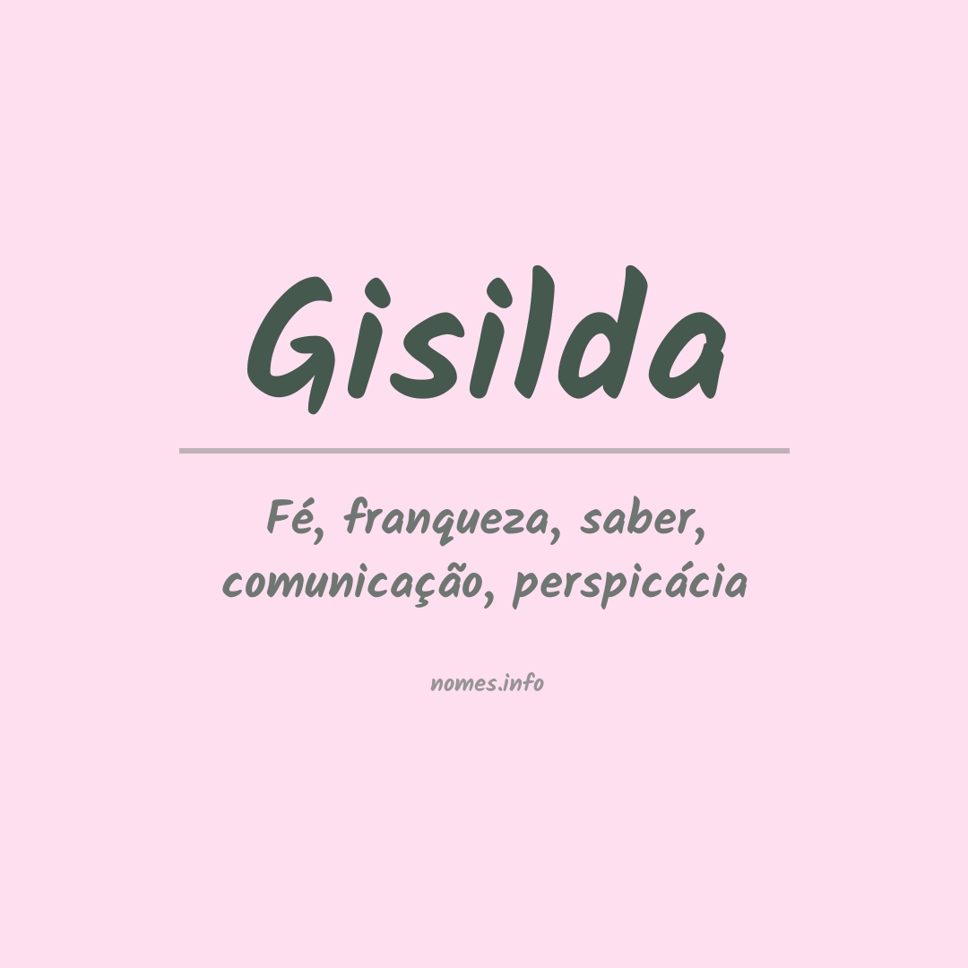 Significado do nome Gisilda