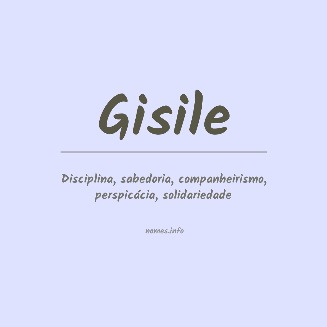 Significado do nome Gisile