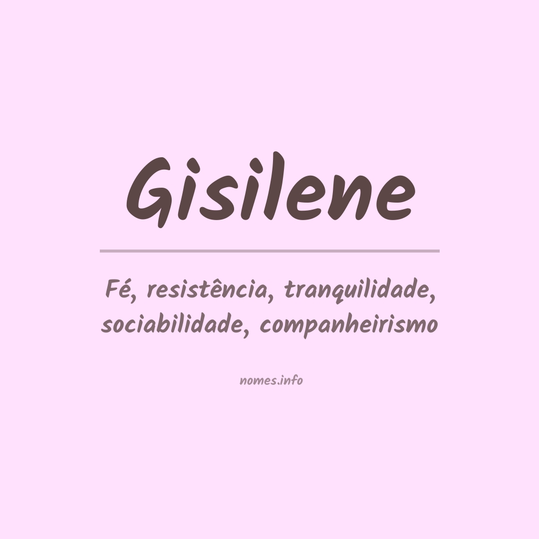 Significado do nome Gisilene