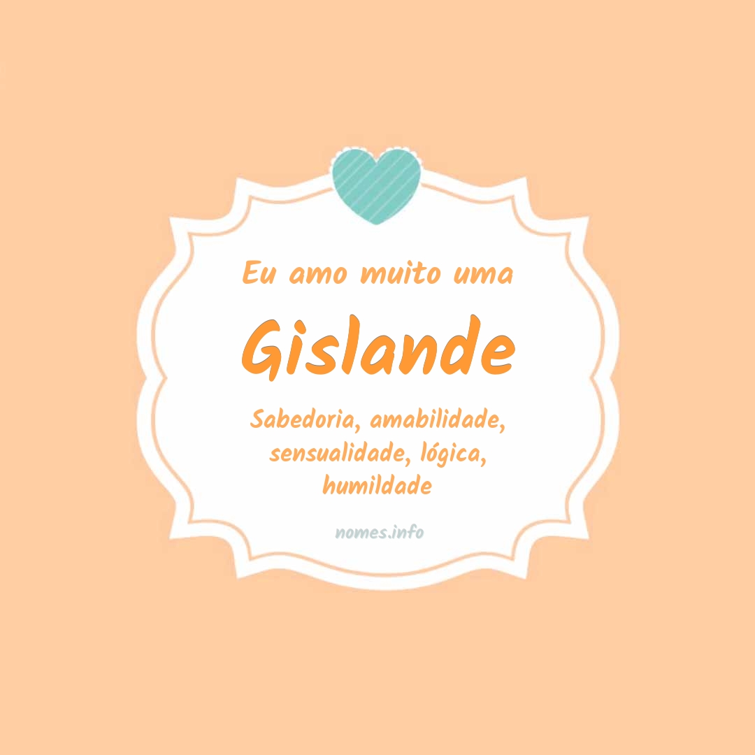 Eu amo muito Gislande