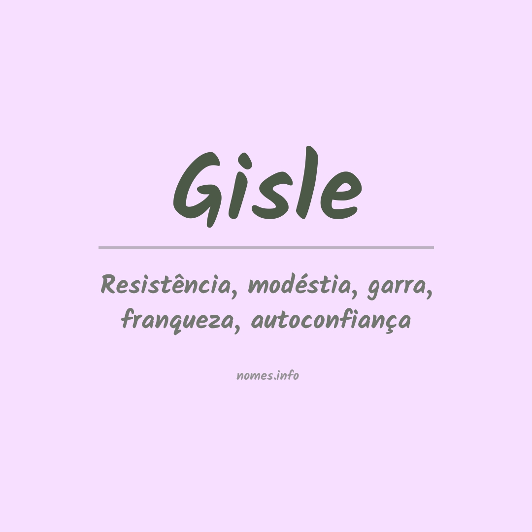 Significado do nome Gisle