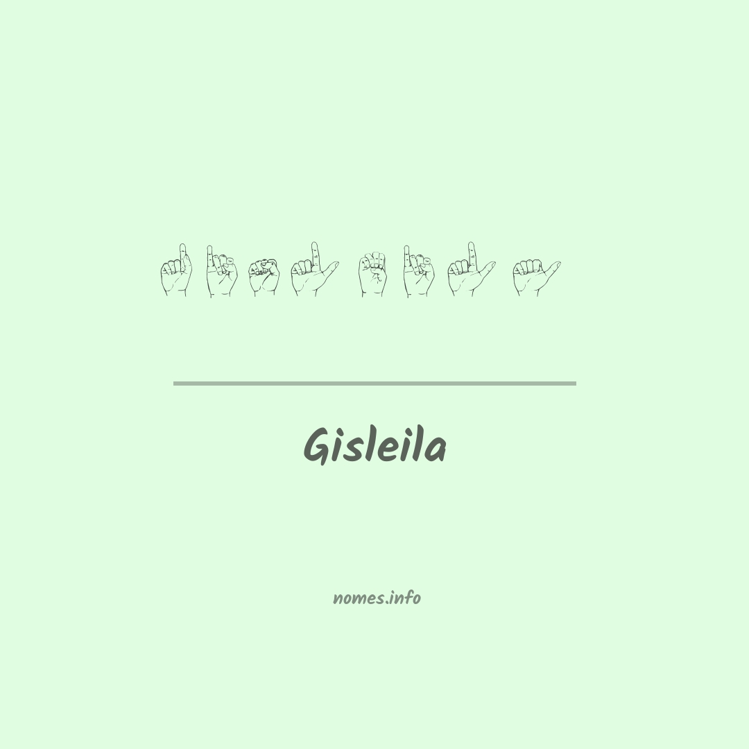 Gisleila em Libras