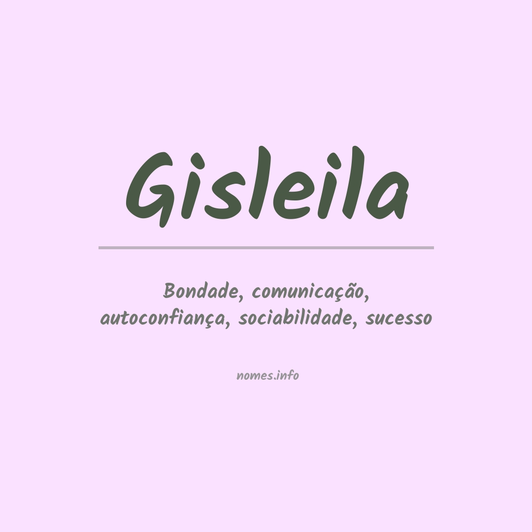 Significado do nome Gisleila