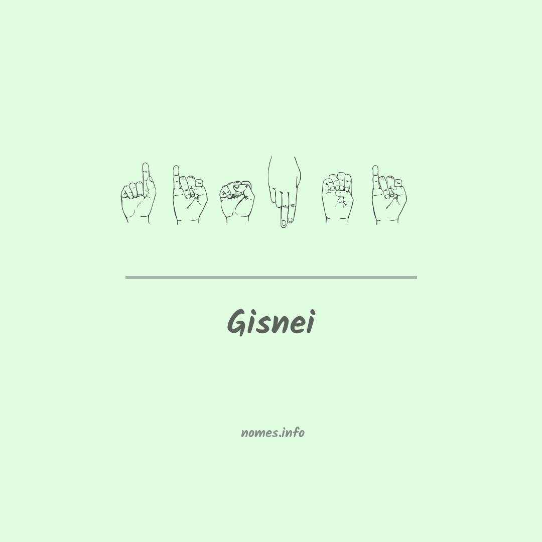 Gisnei em Libras