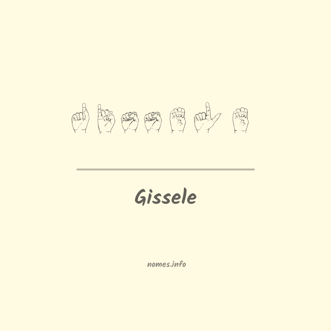 Gissele em Libras