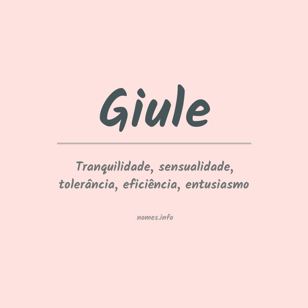 Significado do nome Giule