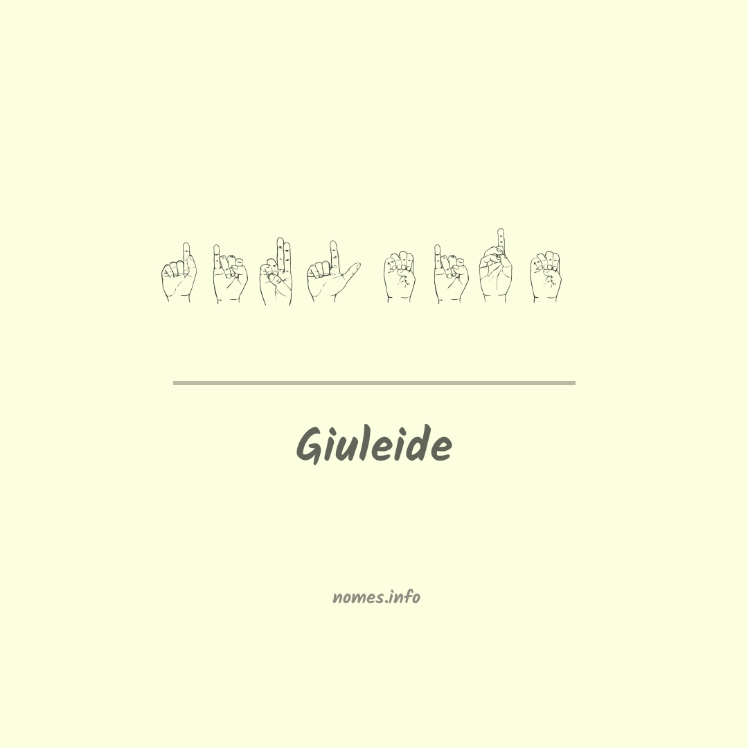 Giuleide em Libras