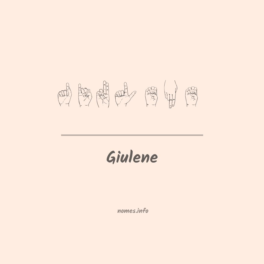 Giulene em Libras