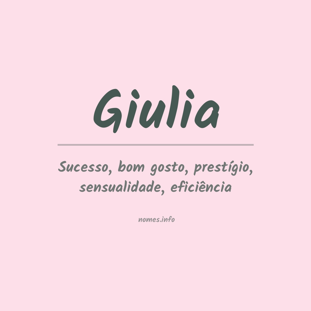 Significado do nome Giulia
