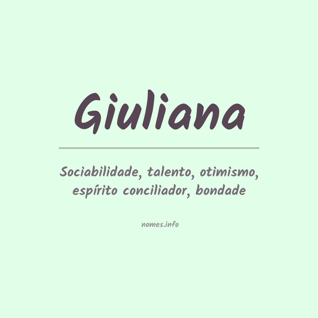 Significado do nome Giuliana