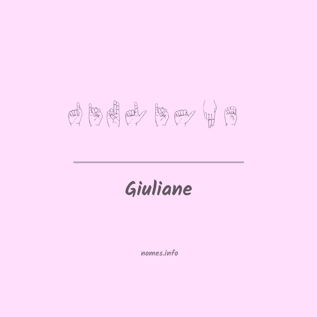 Giuliane em Libras