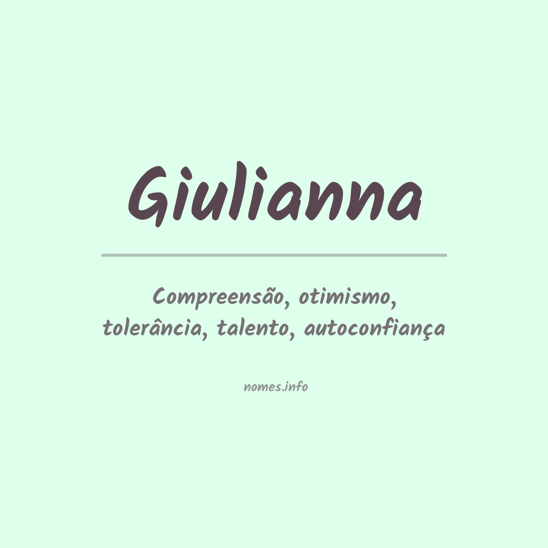 Significado do nome Giulianna