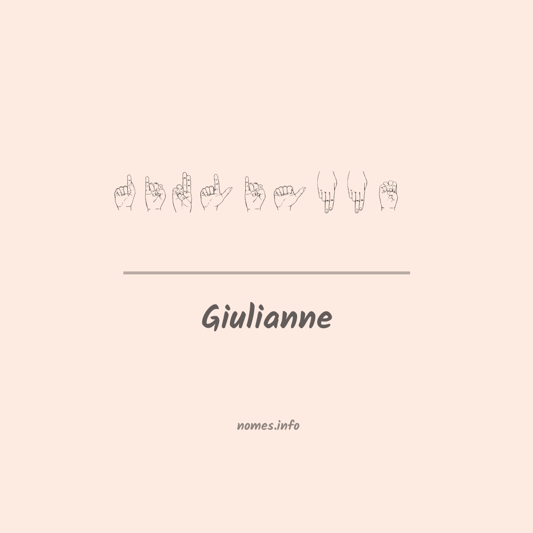 Giulianne em Libras