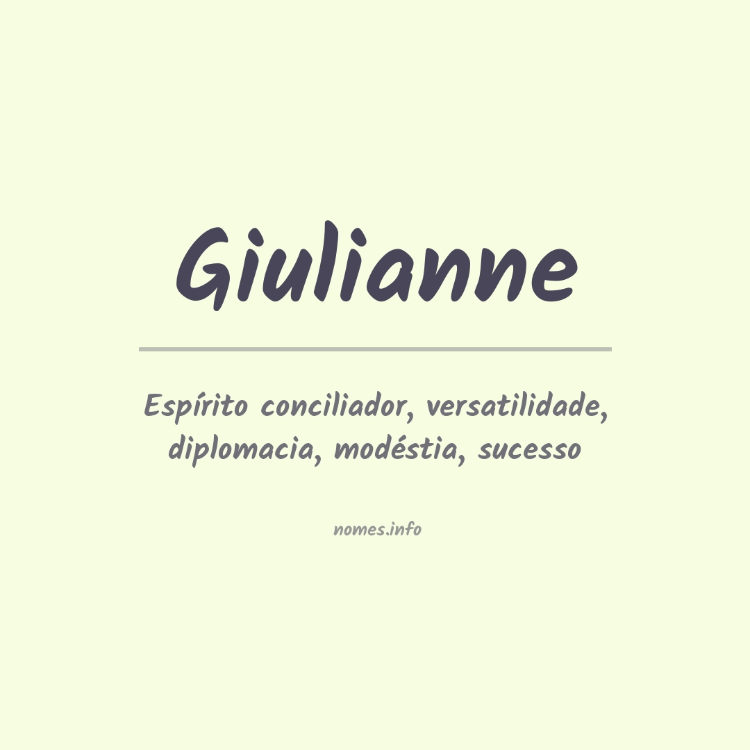 Significado do nome Giulianne