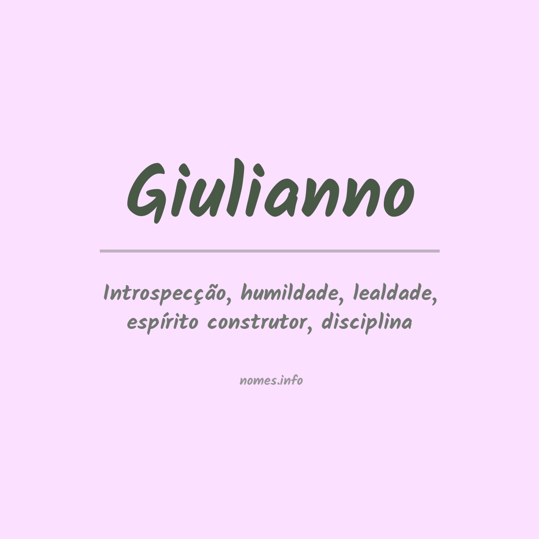 Significado do nome Giulianno