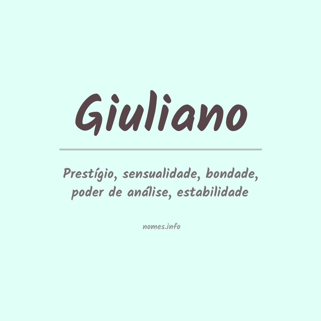 Significado do nome Giuliano