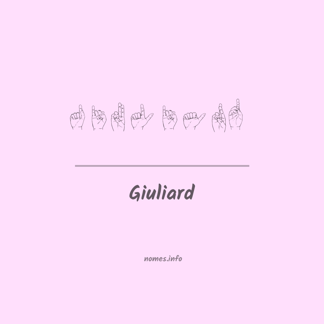 Giuliard em Libras