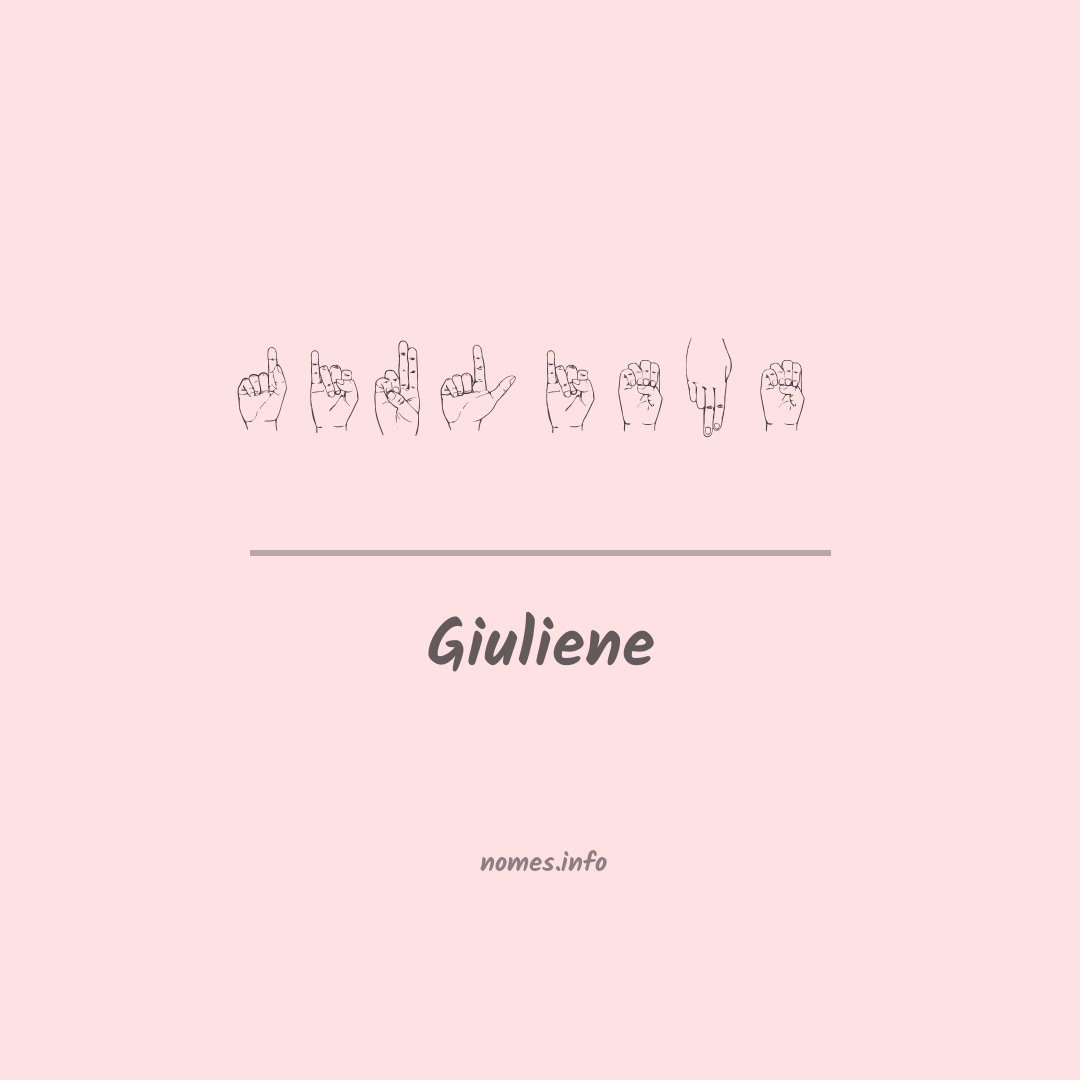 Giuliene em Libras