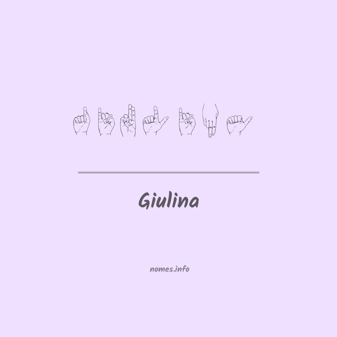 Giulina em Libras