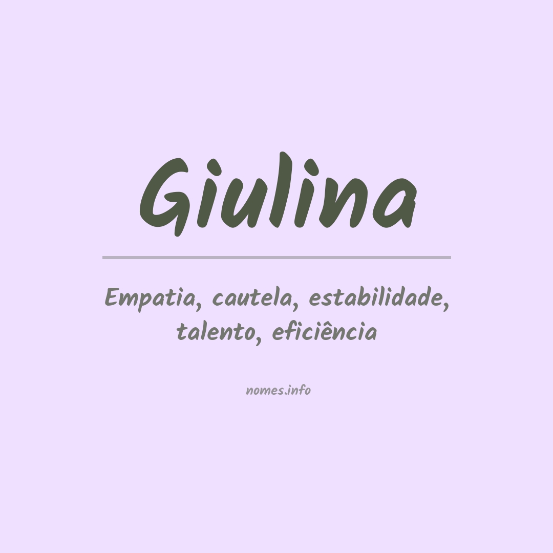 Significado do nome Giulina