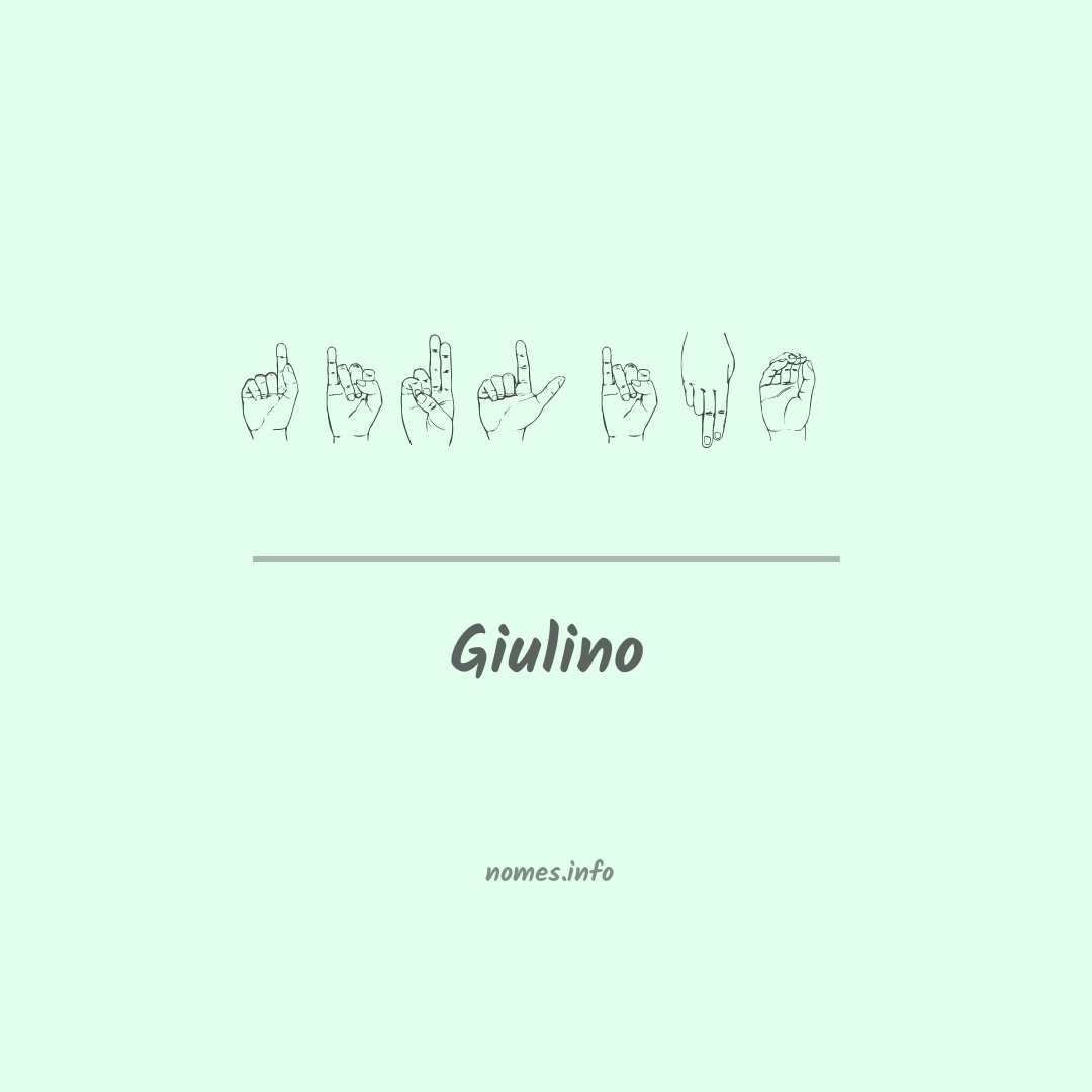 Giulino em Libras