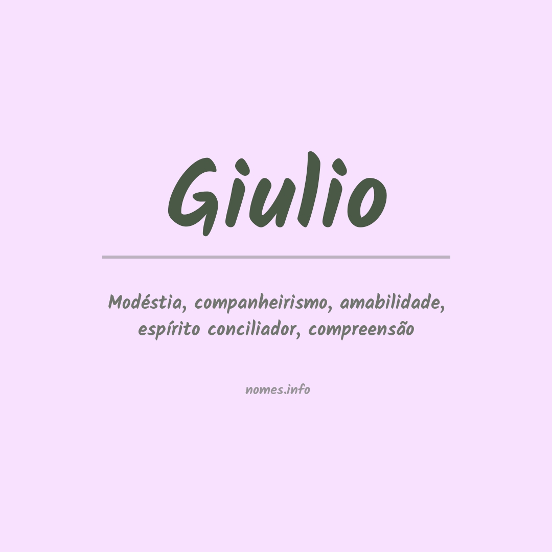 Significado do nome Giulio