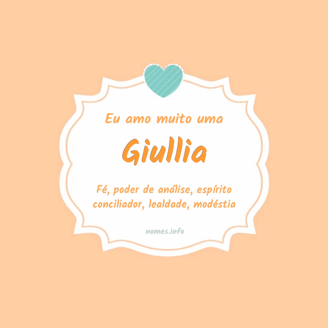 Eu amo muito Giullia