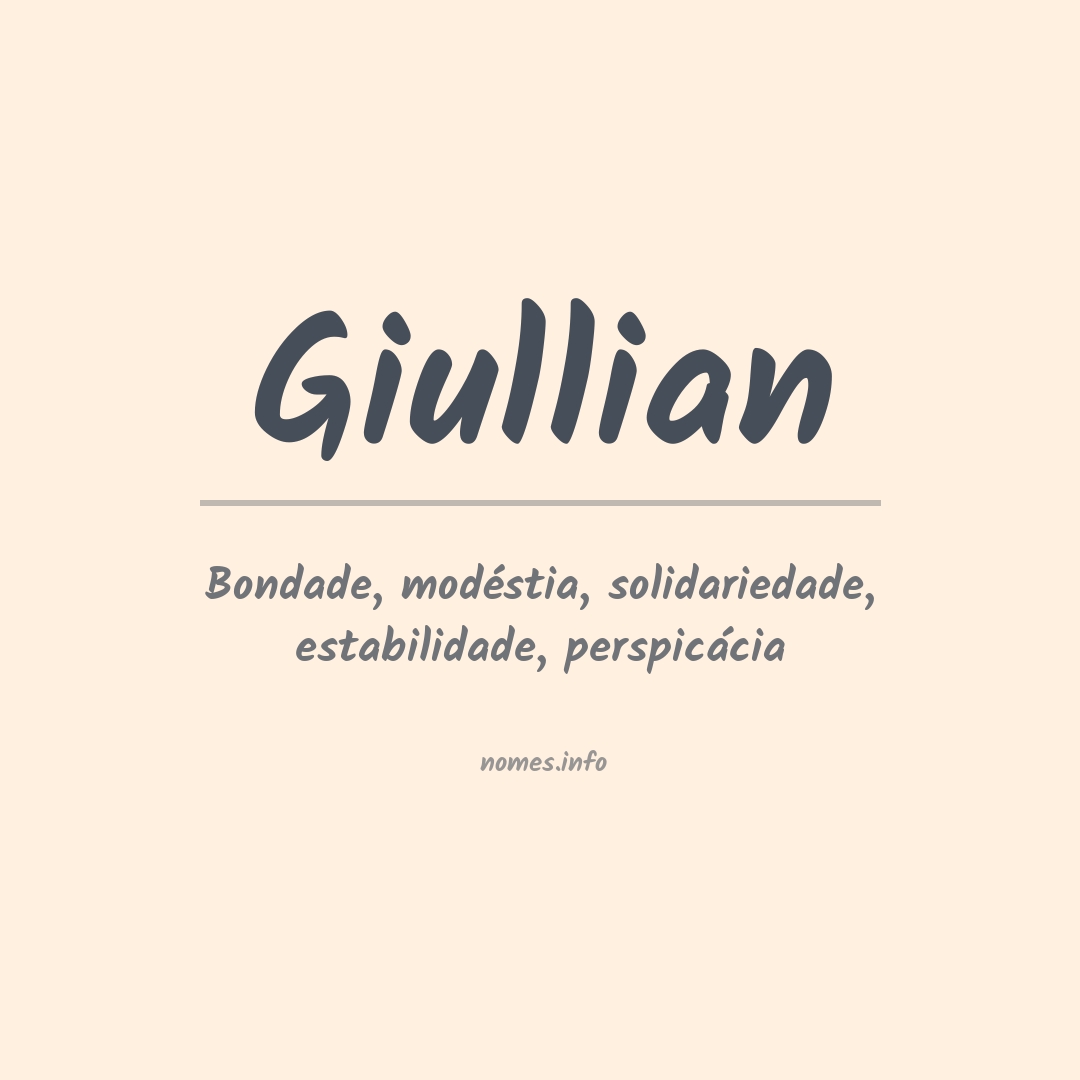 Significado do nome Giullian