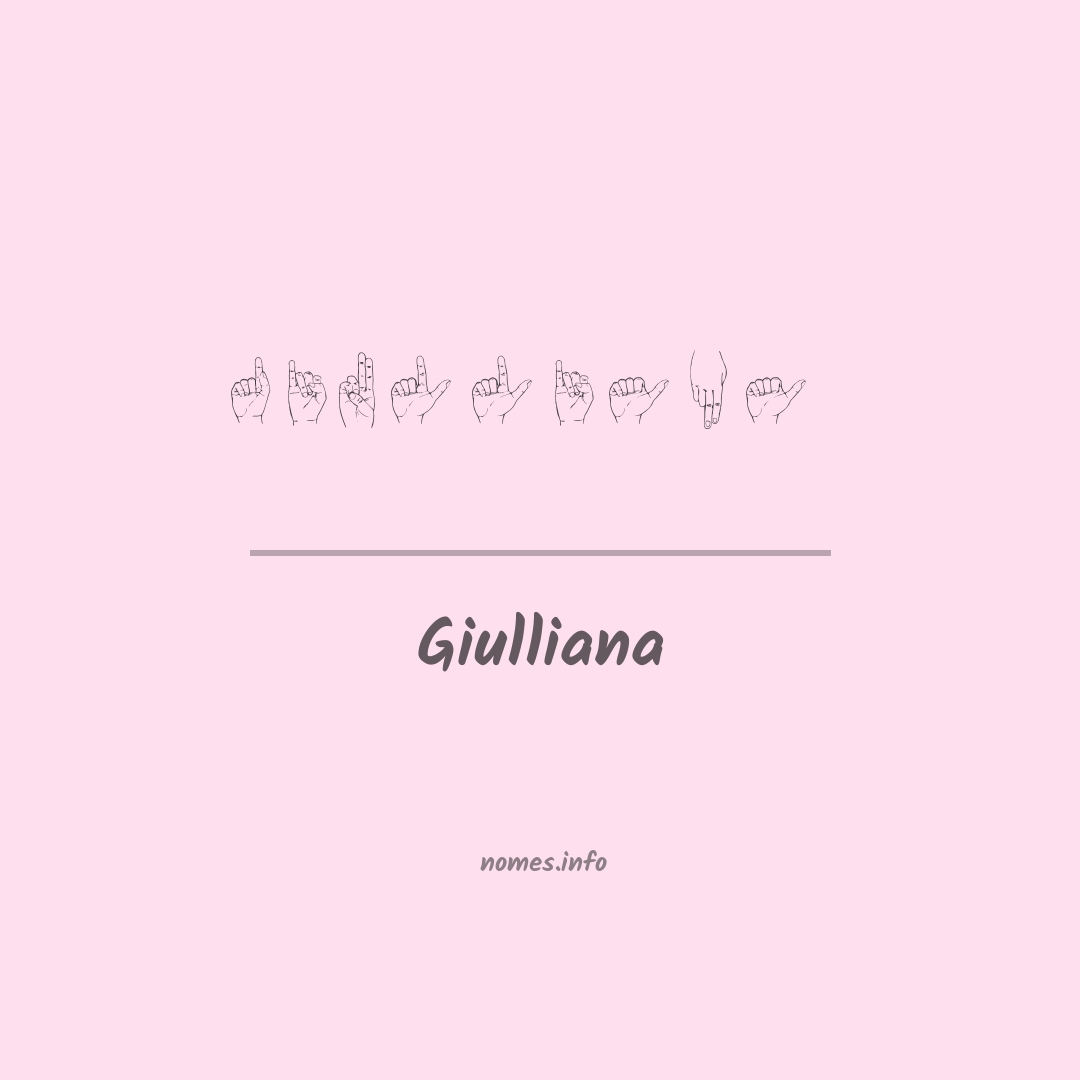 Giulliana em Libras