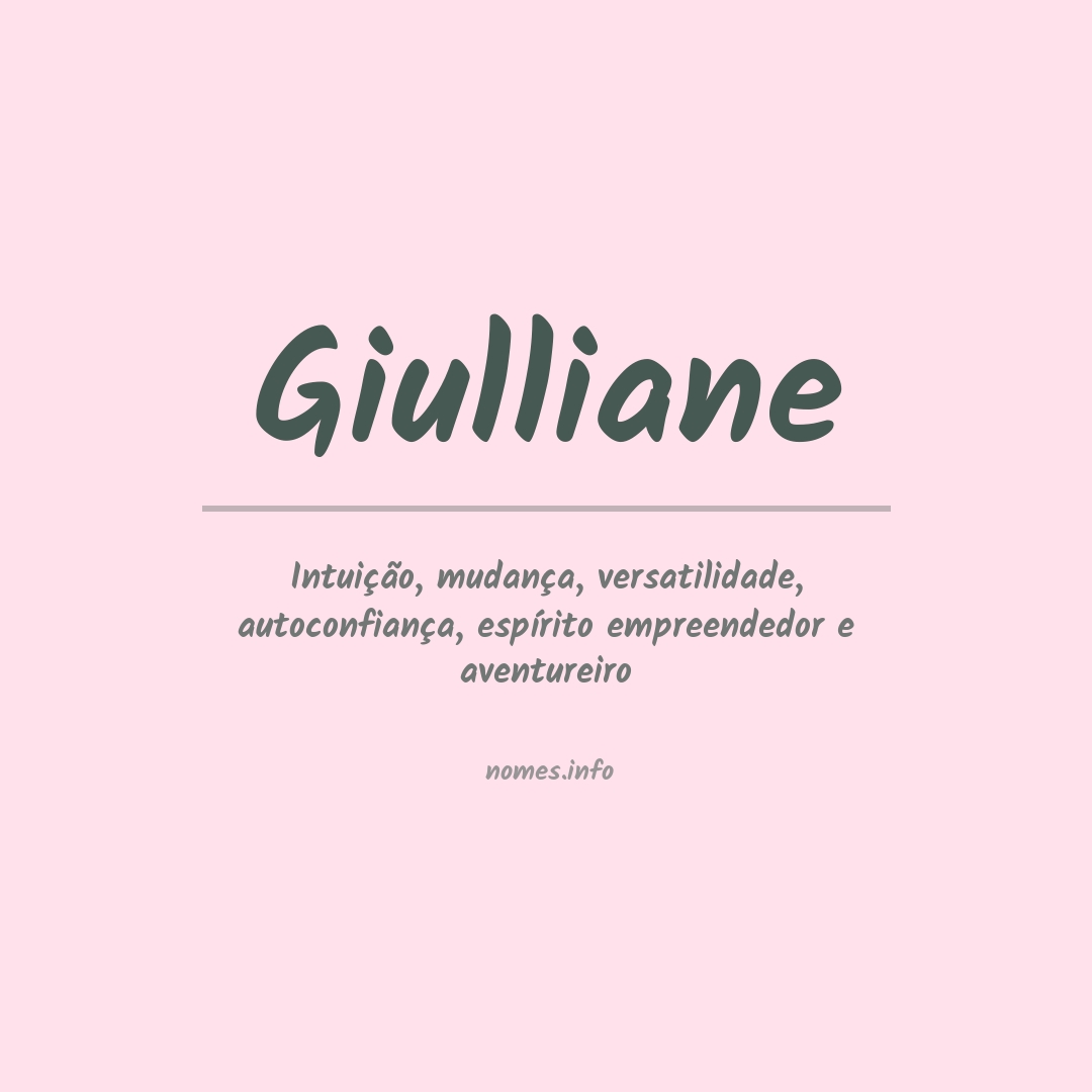 Significado do nome Giulliane