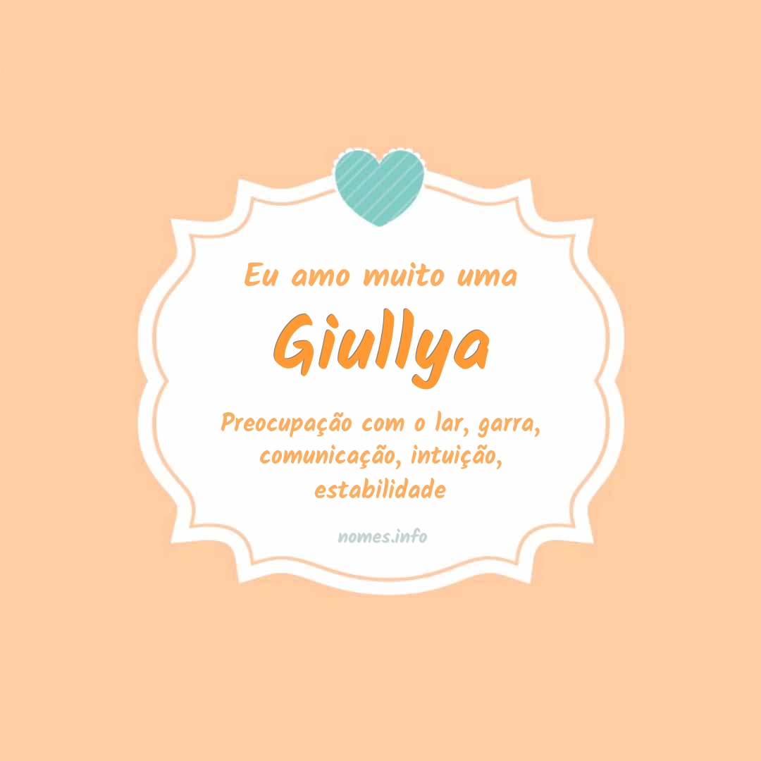 Eu amo muito Giullya