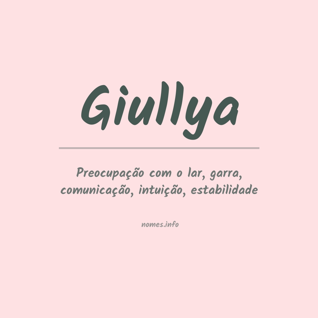 Significado do nome Giullya